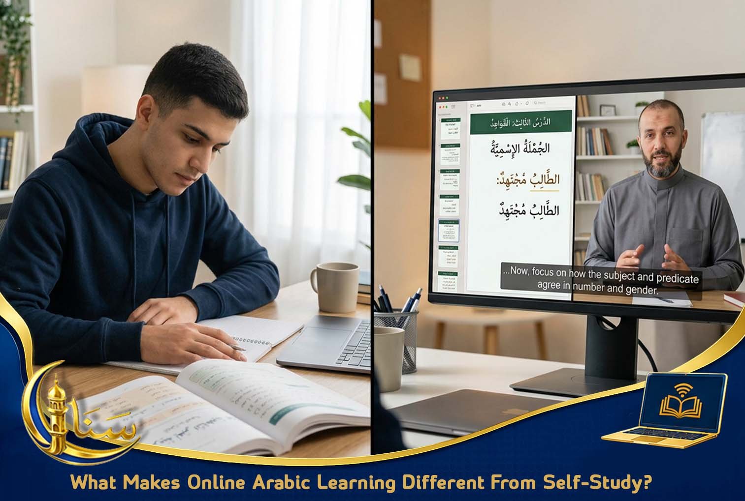 What Makes Online Arabic Learning Different From Self-Study?
